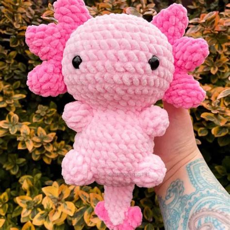 Grab a copy of the free pattern and follow along with the full video tutorial below. . Axolotl crochet pattern easy